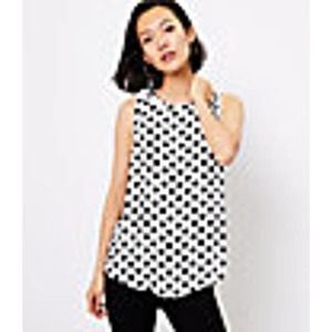 💙  LOFT polka shell small BNWT